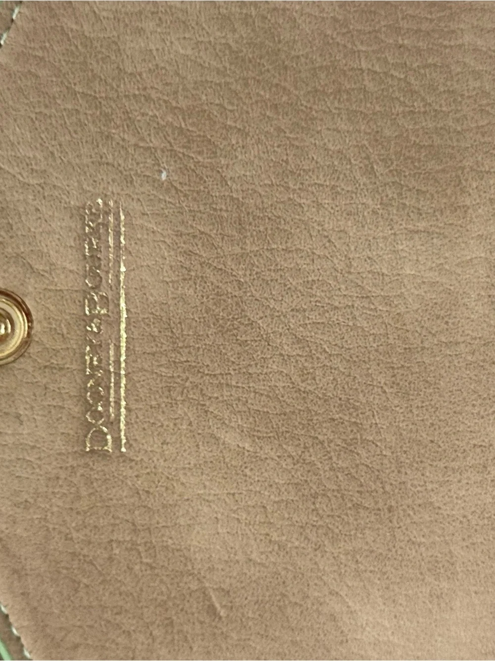 Set of 2 Dooney and Bourke Apple green leather envelopes. Gently used.